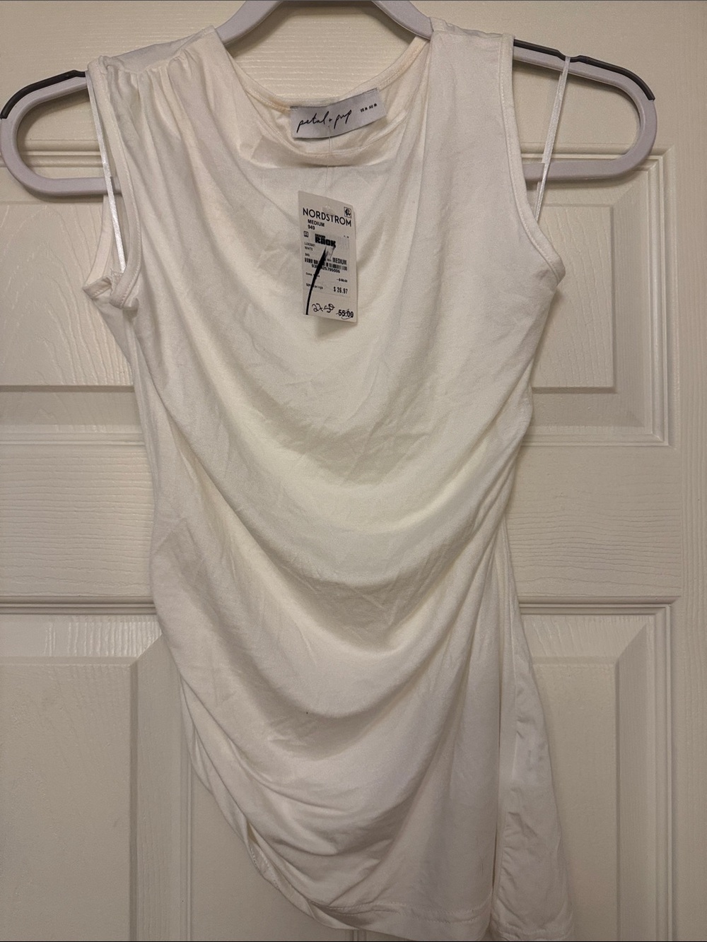 NWT Petal and Pup Sleeveless Tank Top in White Size Medium